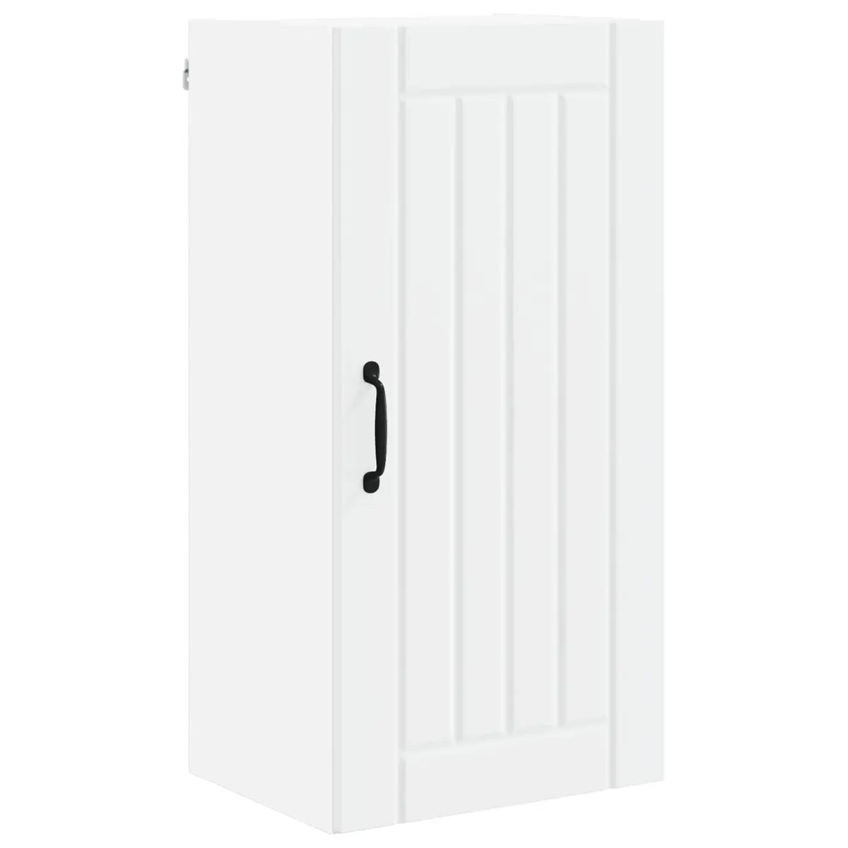 White Wall Cabinet Kitchen Storage Engineered Wood Dishwasher Panel 40x31x80cm