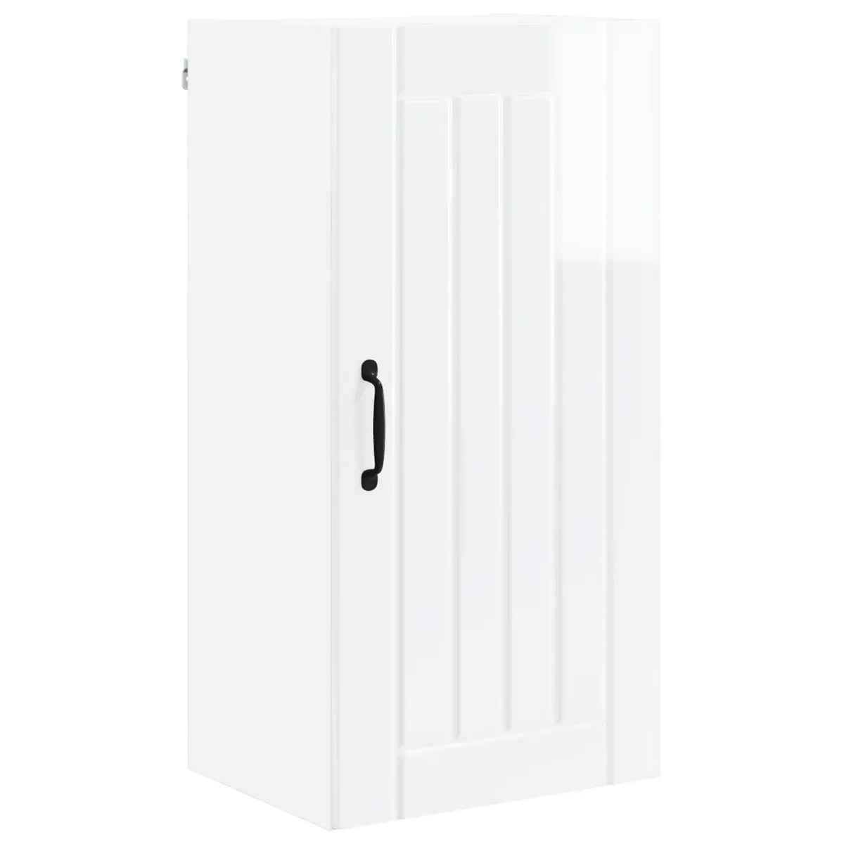 Wall Cabinet High Gloss White Kitchen Storage Unit Engineered Wood 40x31x80cm