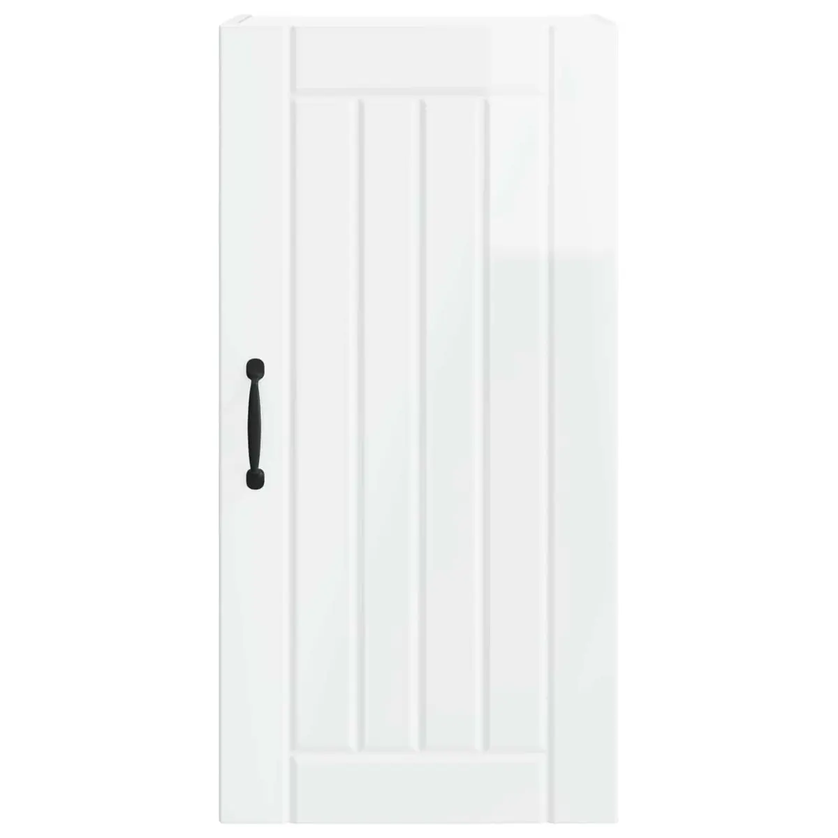 Wall Cabinet High Gloss White Kitchen Storage Unit Engineered Wood 40x31x80cm