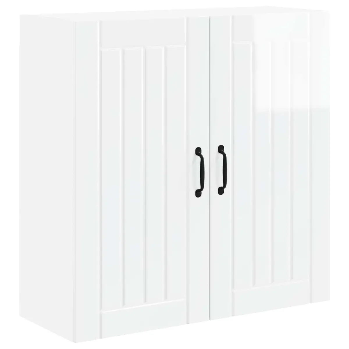 Wall Cabinet Dishwasher Panel High Gloss White 80x31x80cm