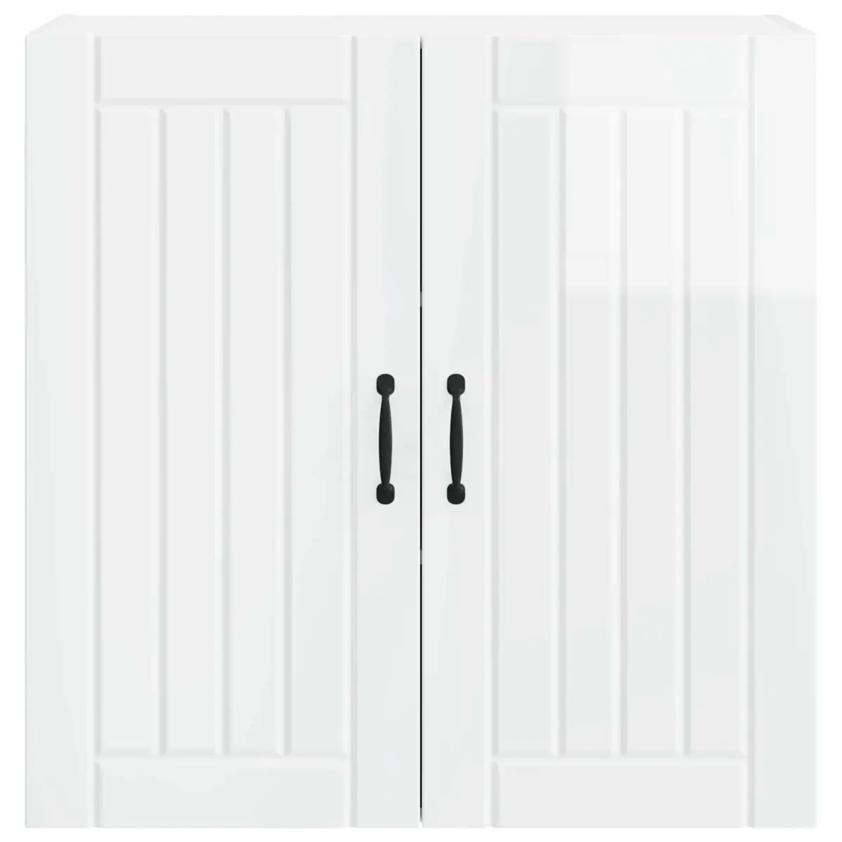 Wall Cabinet Dishwasher Panel High Gloss White 80x31x80cm