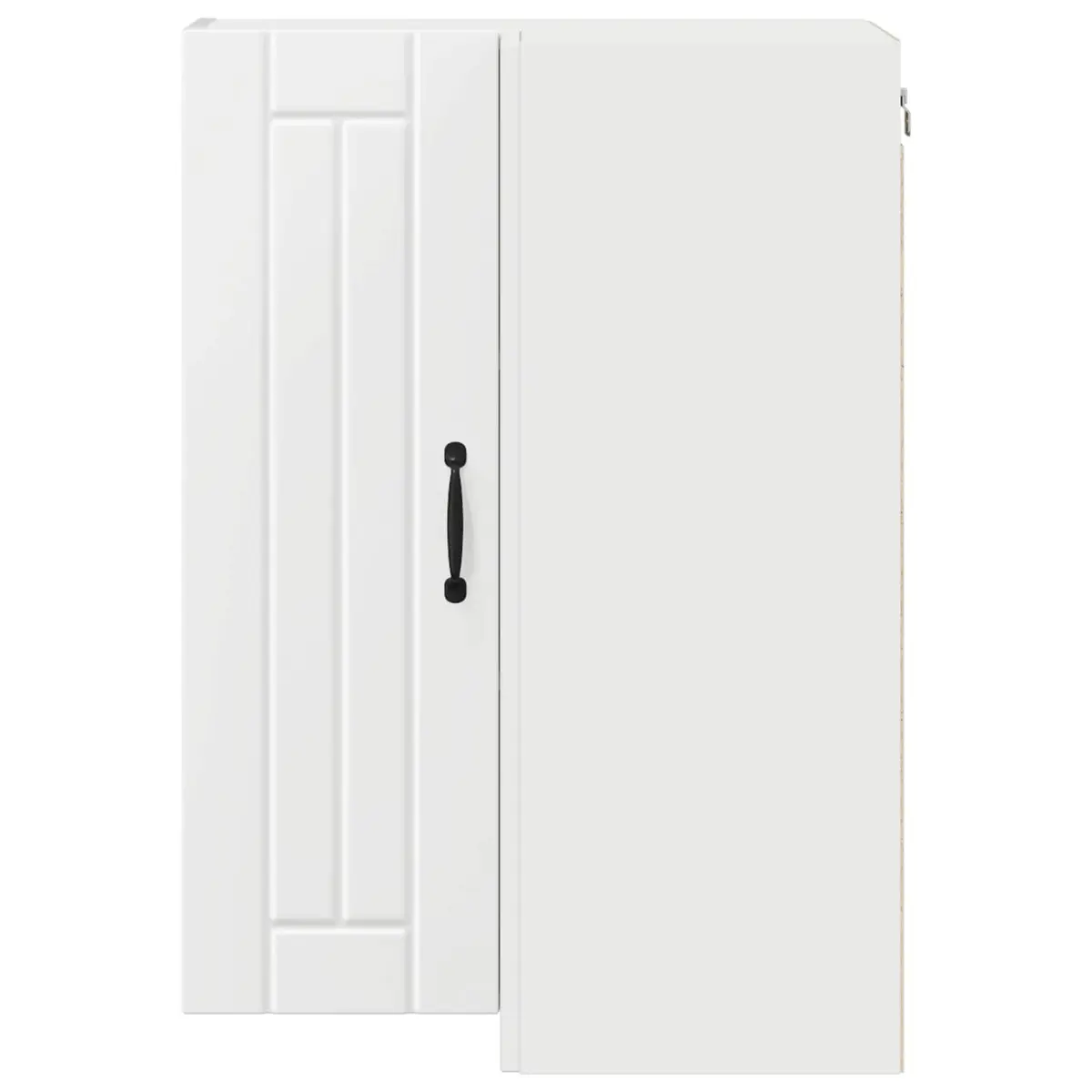 Corner Cabinet White Engineered Wood Kitchen Storage 57x57x80cm