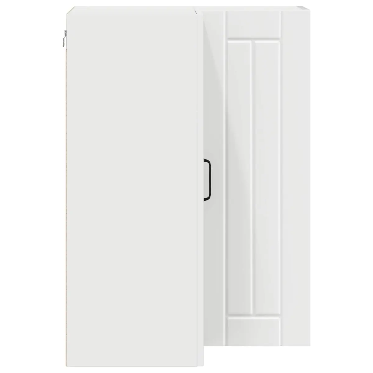 Corner Cabinet White Engineered Wood Kitchen Storage 57x57x80cm