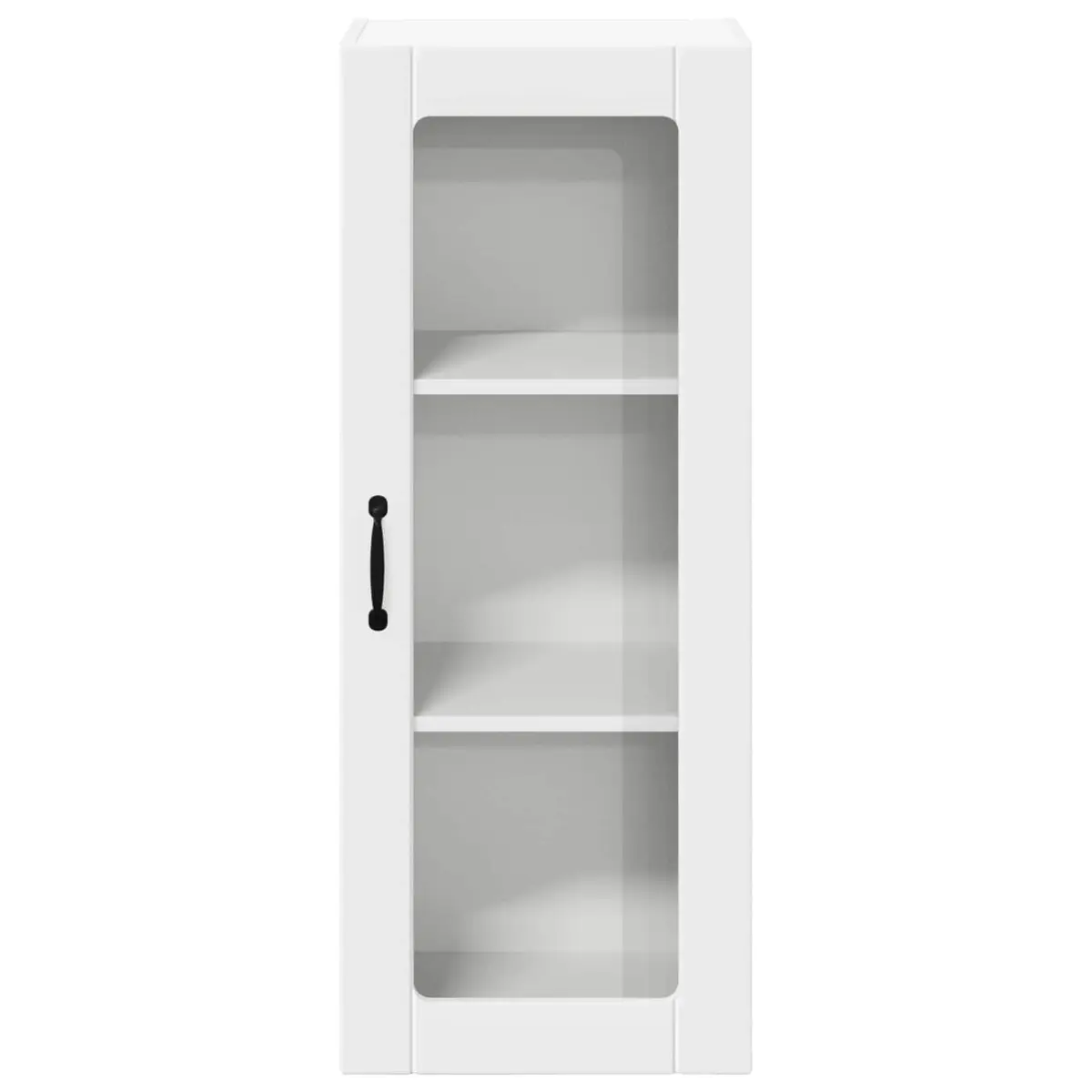 Wall Glass Cabinet White Engineered Wood 40 x 31 x 100 cm