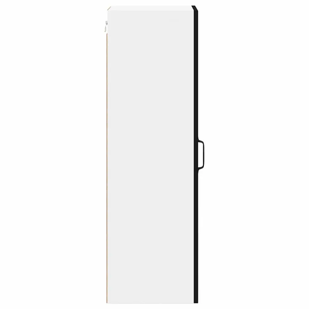 Kitchen Cabinet Black Engineered Wood Wall-Mounted 30cm Width 31cm Depth 100cm Height