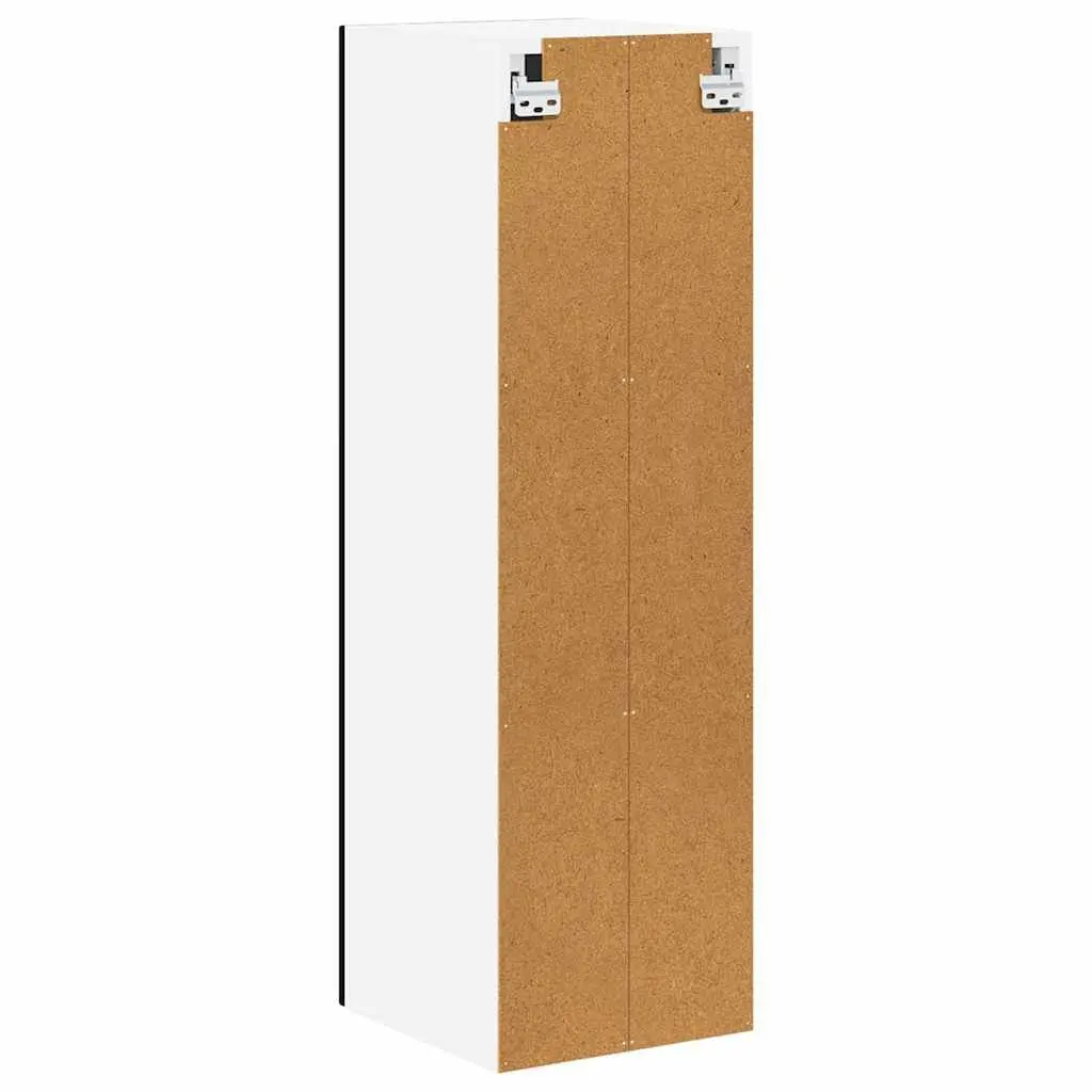 Kitchen Cabinet Black Engineered Wood Wall-Mounted 30cm Width 31cm Depth 100cm Height