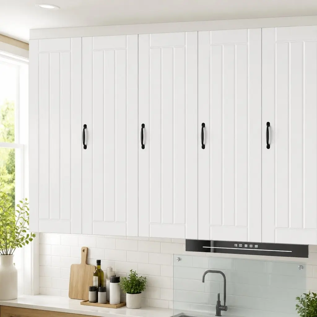 Wall Cabinet Kitchen Storage Unit Engineered Wood White Dishwasher Panel