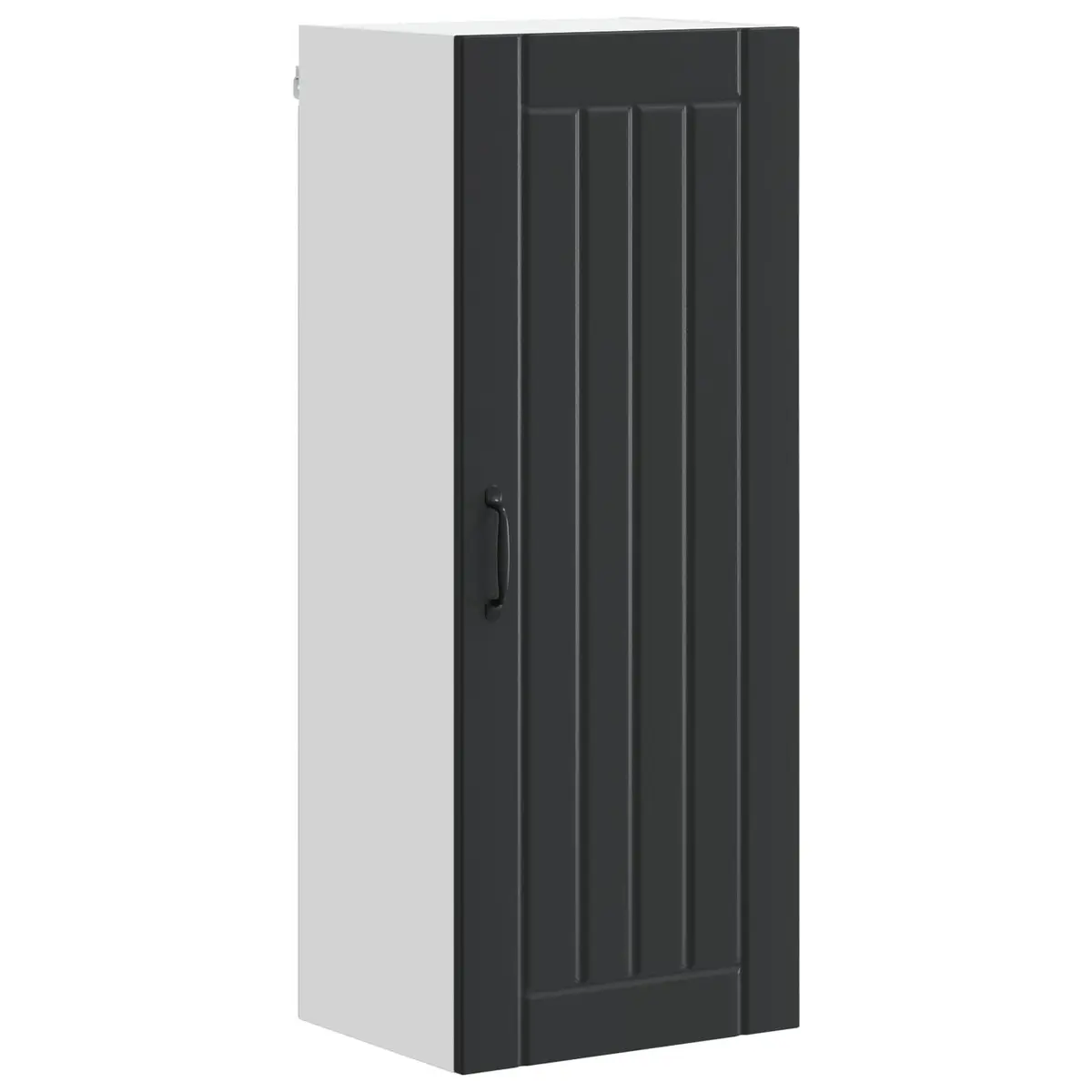 Wall Cabinet Kitchen Storage Dishwasher Panel Black Engineered Wood 40 x 31 x 100 cm