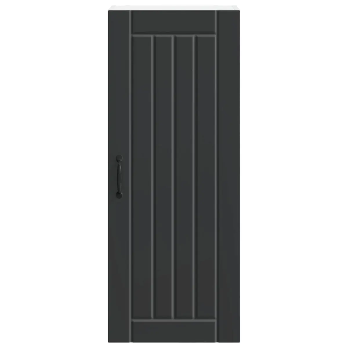 Wall Cabinet Kitchen Storage Dishwasher Panel Black Engineered Wood 40 x 31 x 100 cm