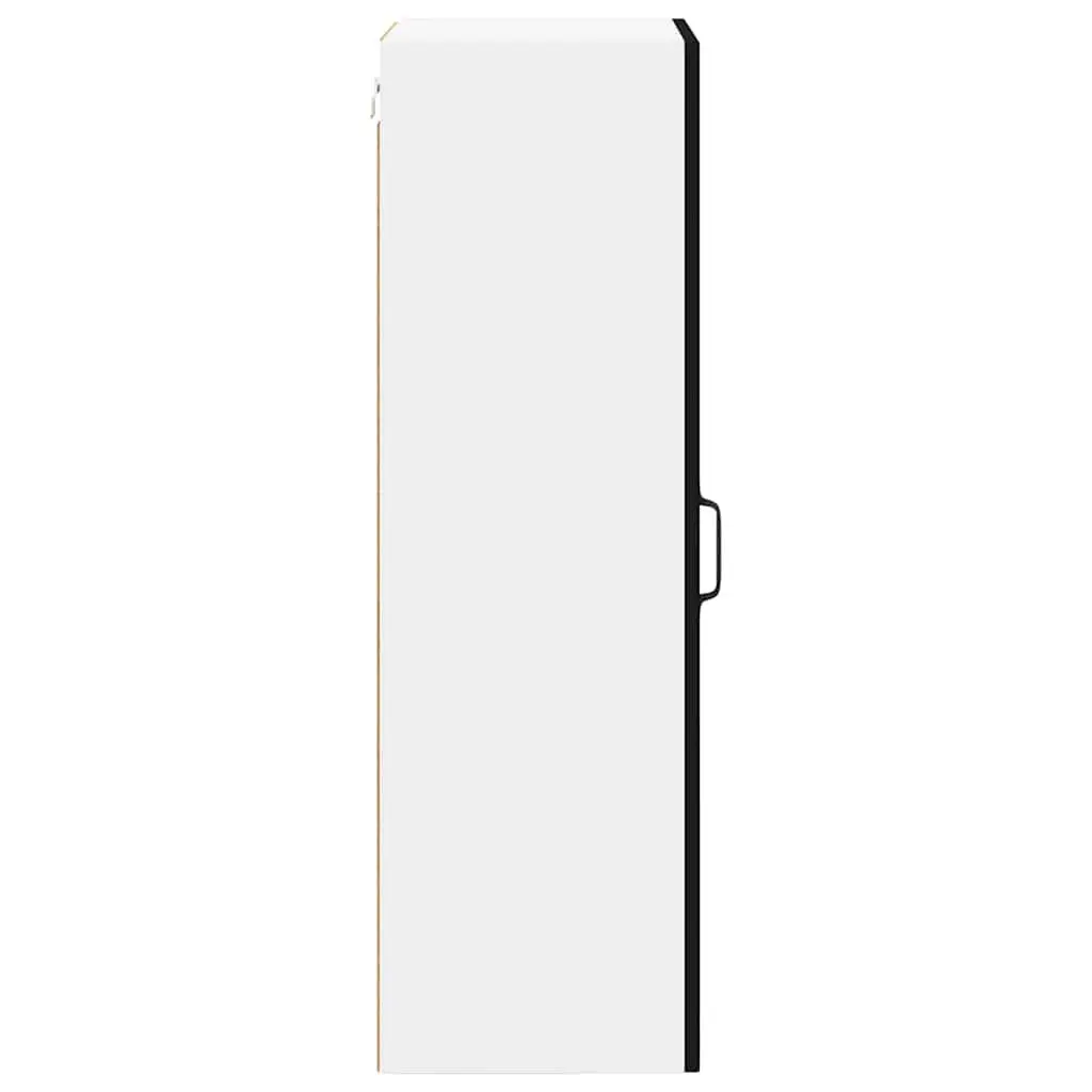 Wall Cabinet Kitchen Storage Dishwasher Panel Black Engineered Wood 40 x 31 x 100 cm