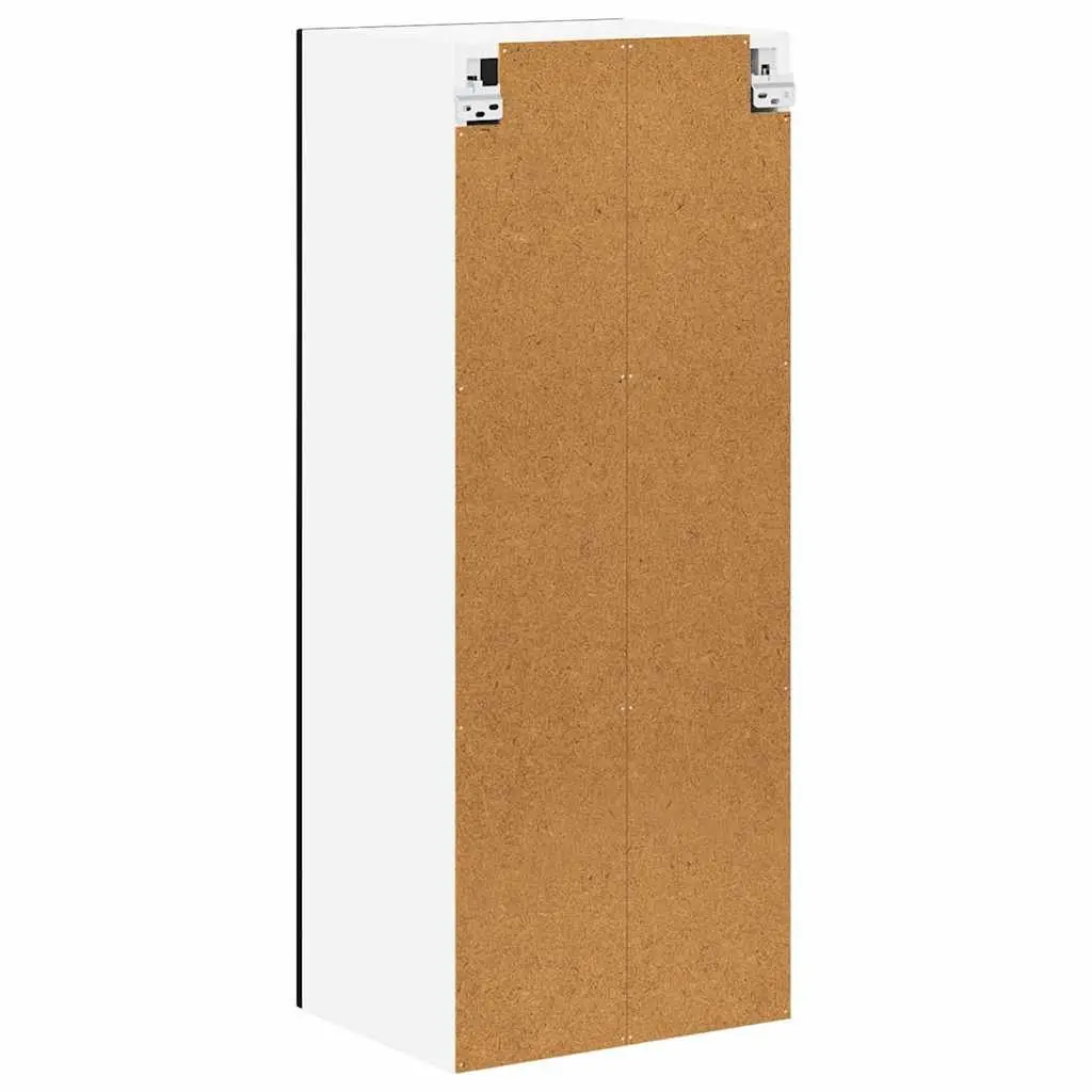 Wall Cabinet Kitchen Storage Dishwasher Panel Black Engineered Wood 40 x 31 x 100 cm