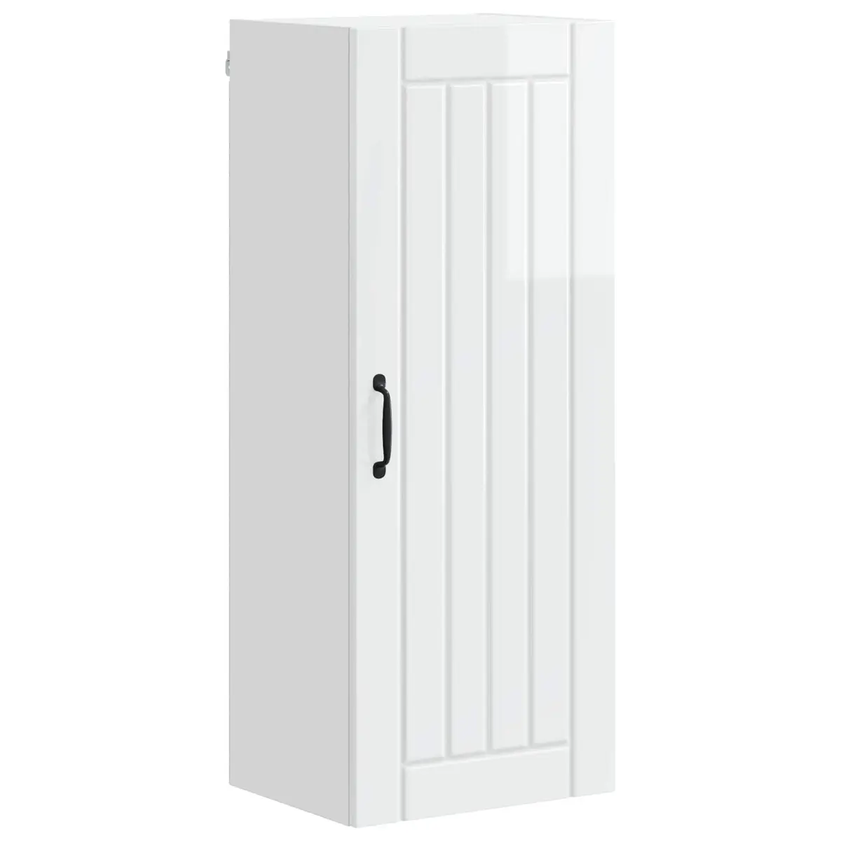 Wall Cabinet High Gloss White Modern 40 x 31 x 100 cm