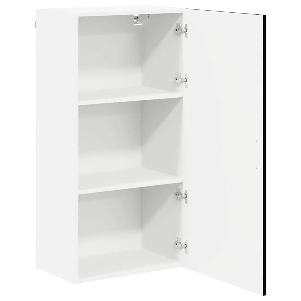 Wall Cabinet Engineered Wood Kitchen Storage Dishwasher Panel Black 50x31x100cm