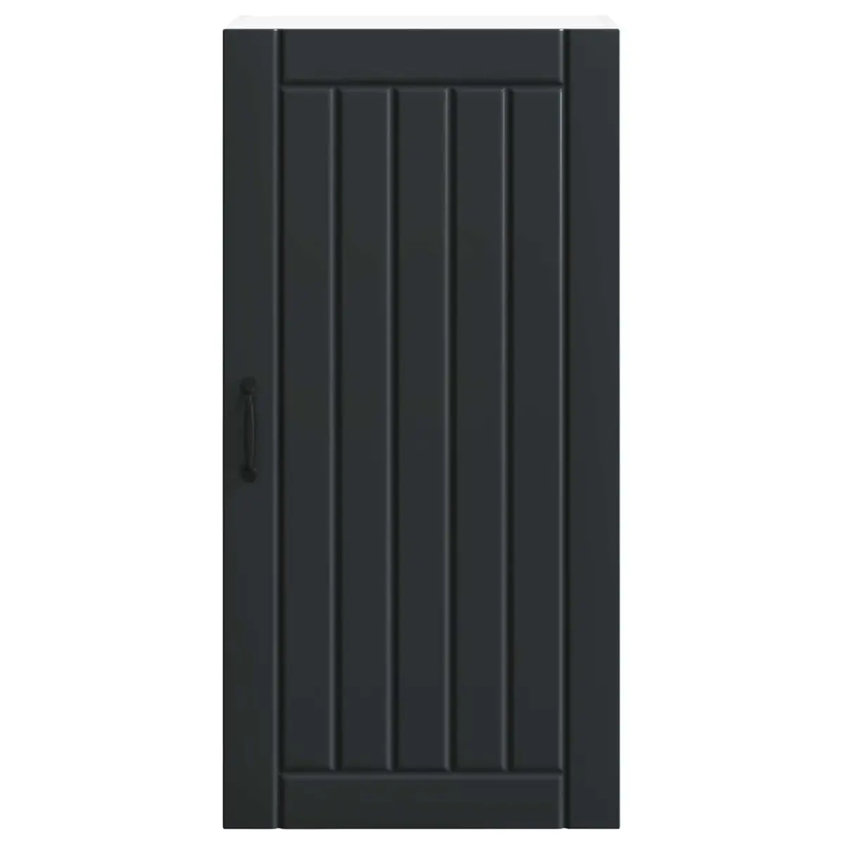 Wall Cabinet Engineered Wood Kitchen Storage Dishwasher Panel Black 50x31x100cm
