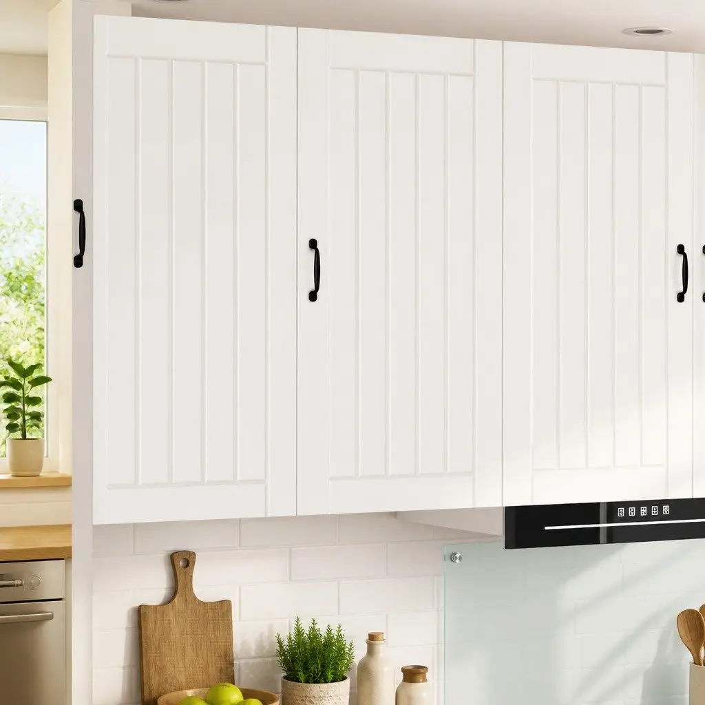Wall Cabinet Dishwasher Panel High Gloss White Engineered Wood 50 x 31 x 100 cm