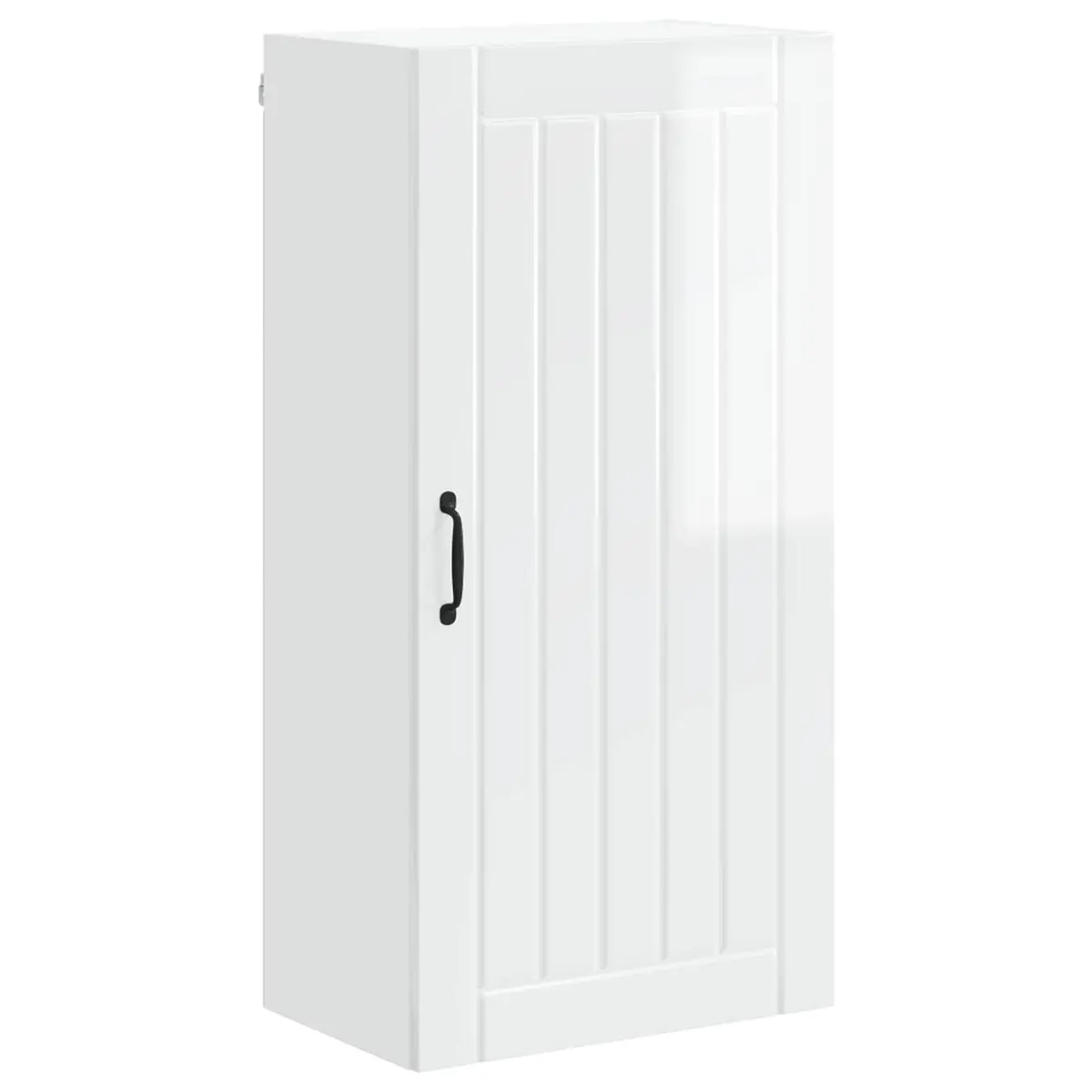 Wall Cabinet Dishwasher Panel High Gloss White Engineered Wood 50 x 31 x 100 cm