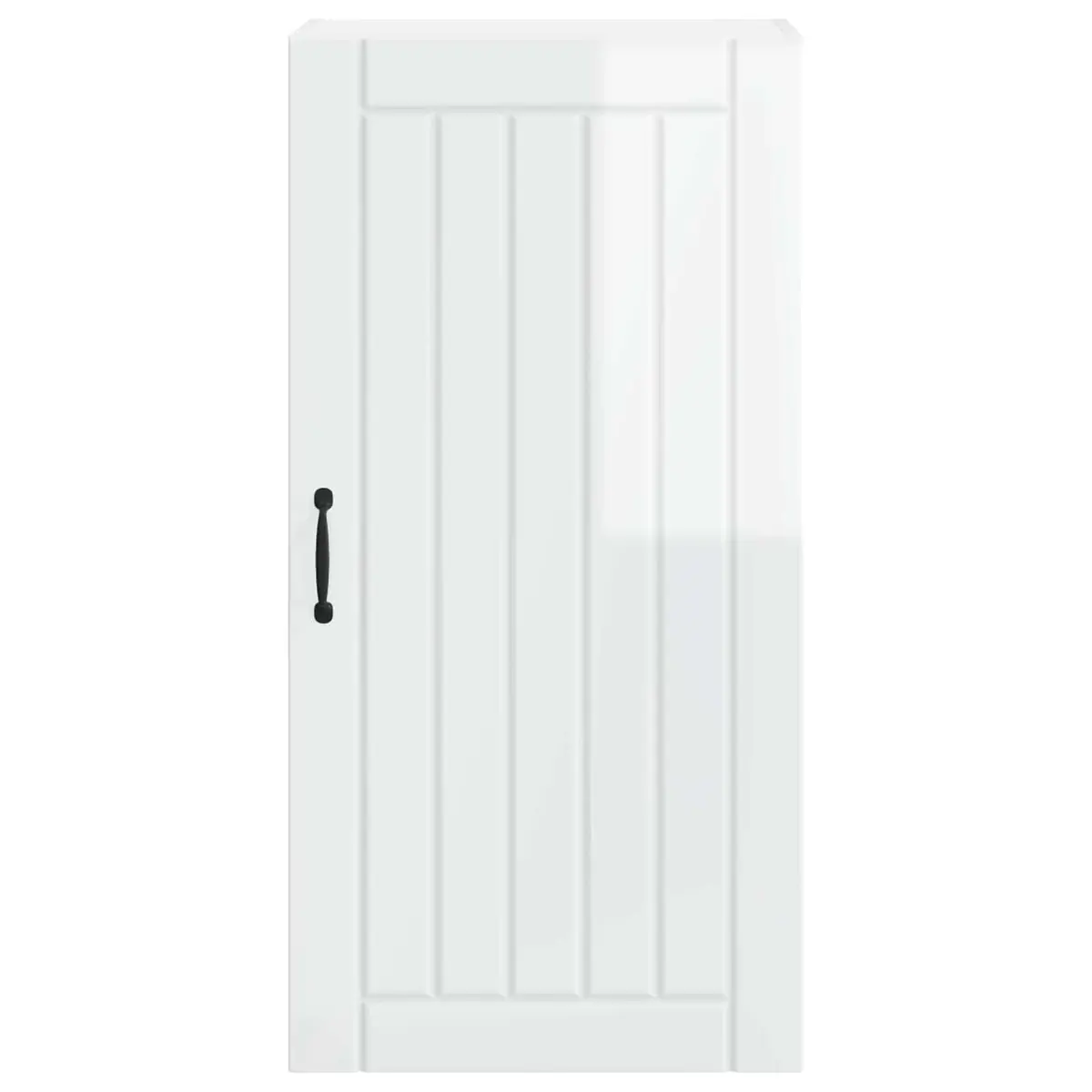 Wall Cabinet Dishwasher Panel High Gloss White Engineered Wood 50 x 31 x 100 cm