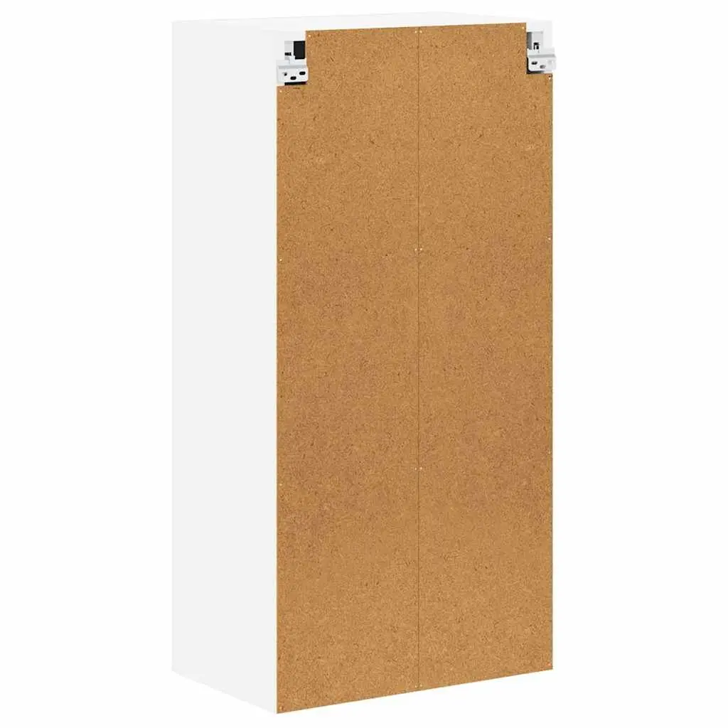 Wall Cabinet Dishwasher Panel High Gloss White Engineered Wood 50 x 31 x 100 cm