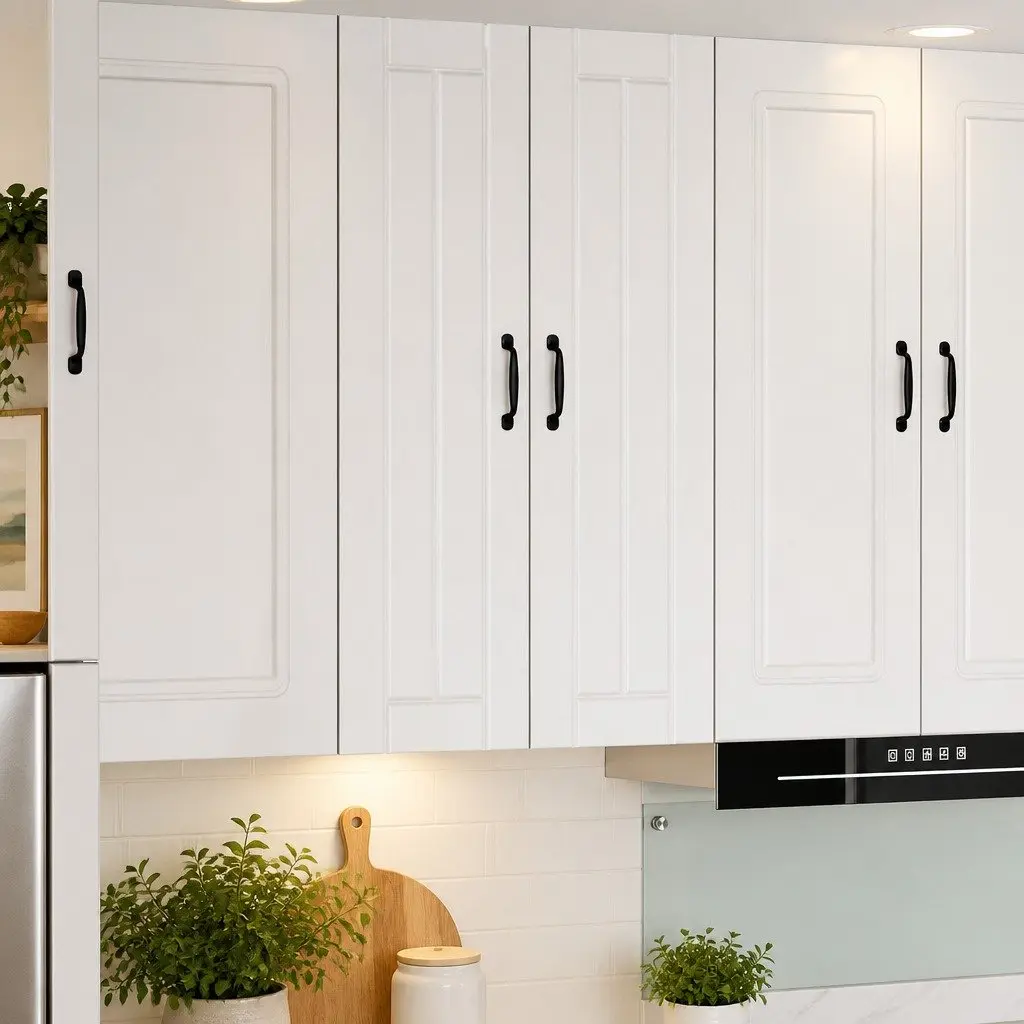 Wall Cabinet Dishwasher Panel High Gloss White 60 x 31 x 100 cm
