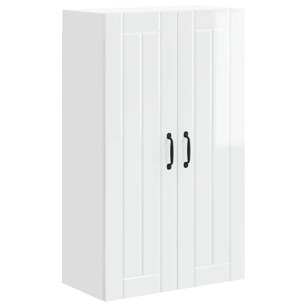 Wall Cabinet Dishwasher Panel High Gloss White 60 x 31 x 100 cm