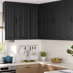 Your Perfect Kitchen Companion: Modern Corner Cabinet 57x57x100cm