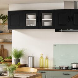You’ll Love the PORTO Black Wall Cabinet in Your Kitchen