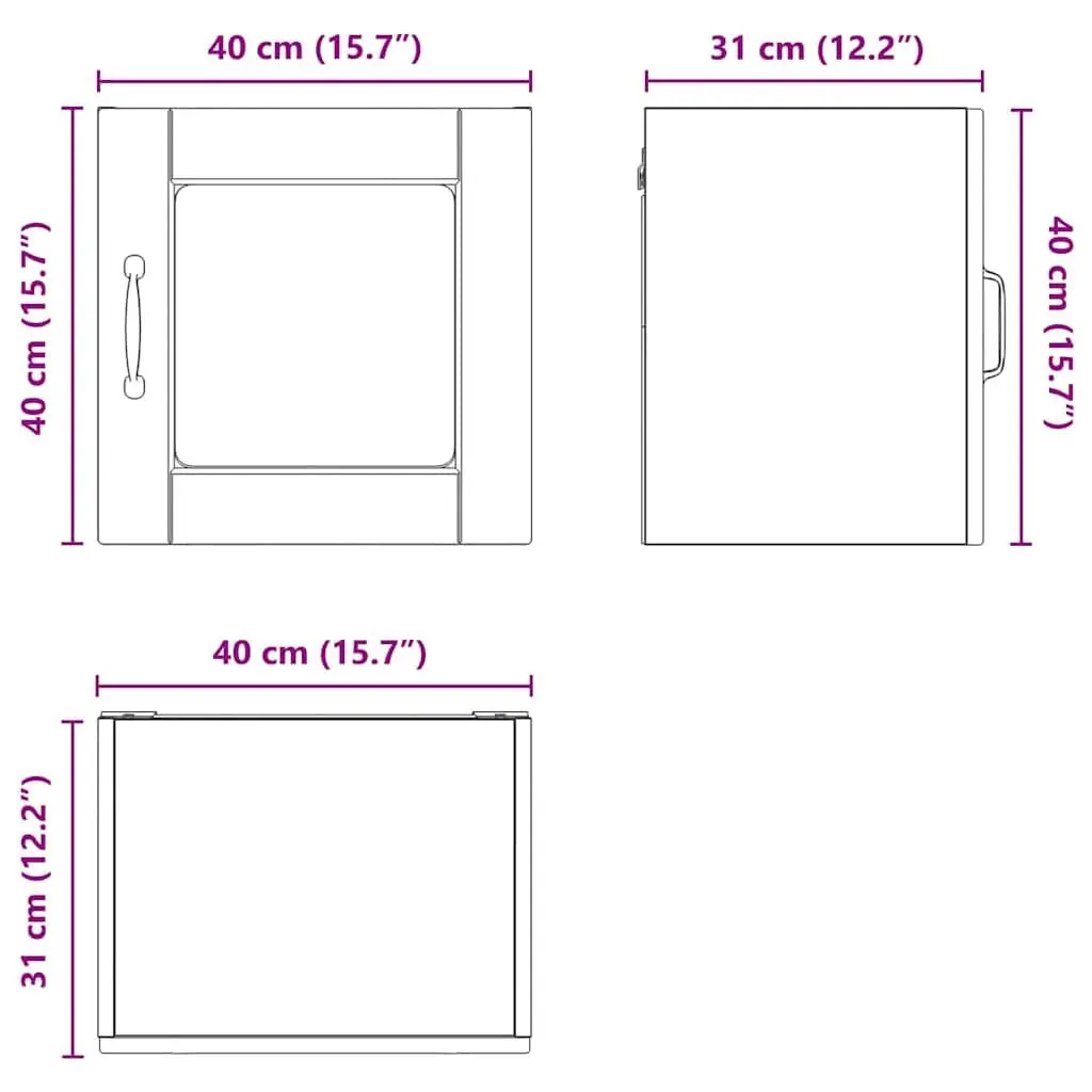 Wall Glass Cabinet for Kitchen Storage