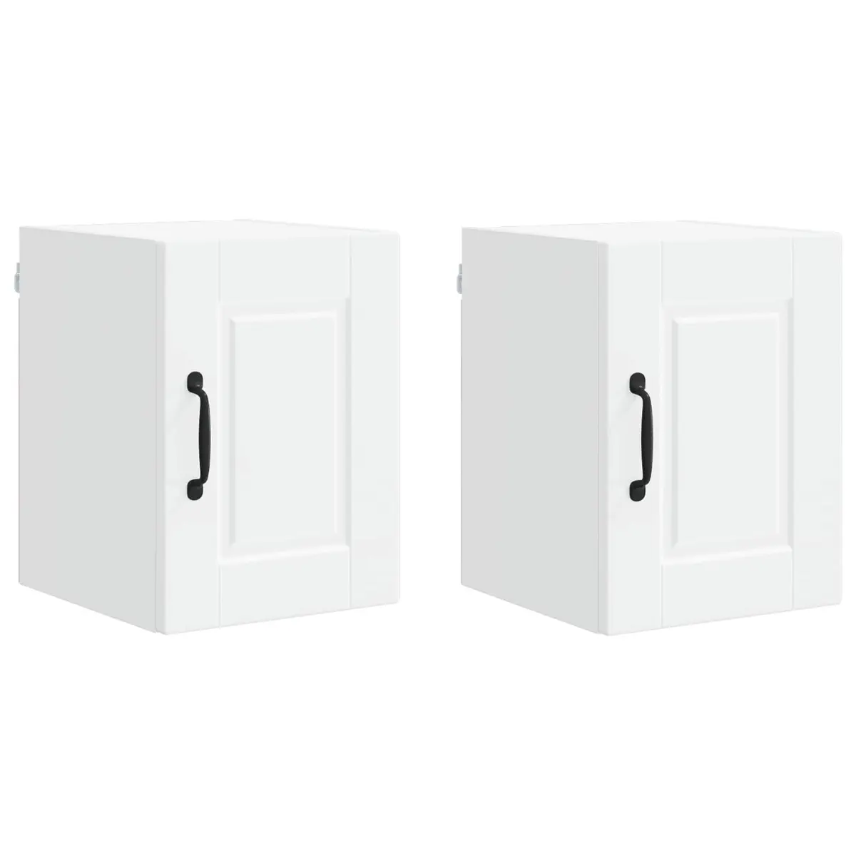 Wall-Mounted Kitchen Cabinet White Storage Unit 2 Pieces 30 x 31 x 40 cm