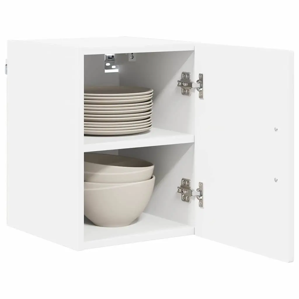 Wall-Mounted Kitchen Cabinet White Storage Unit 2 Pieces 30 x 31 x 40 cm