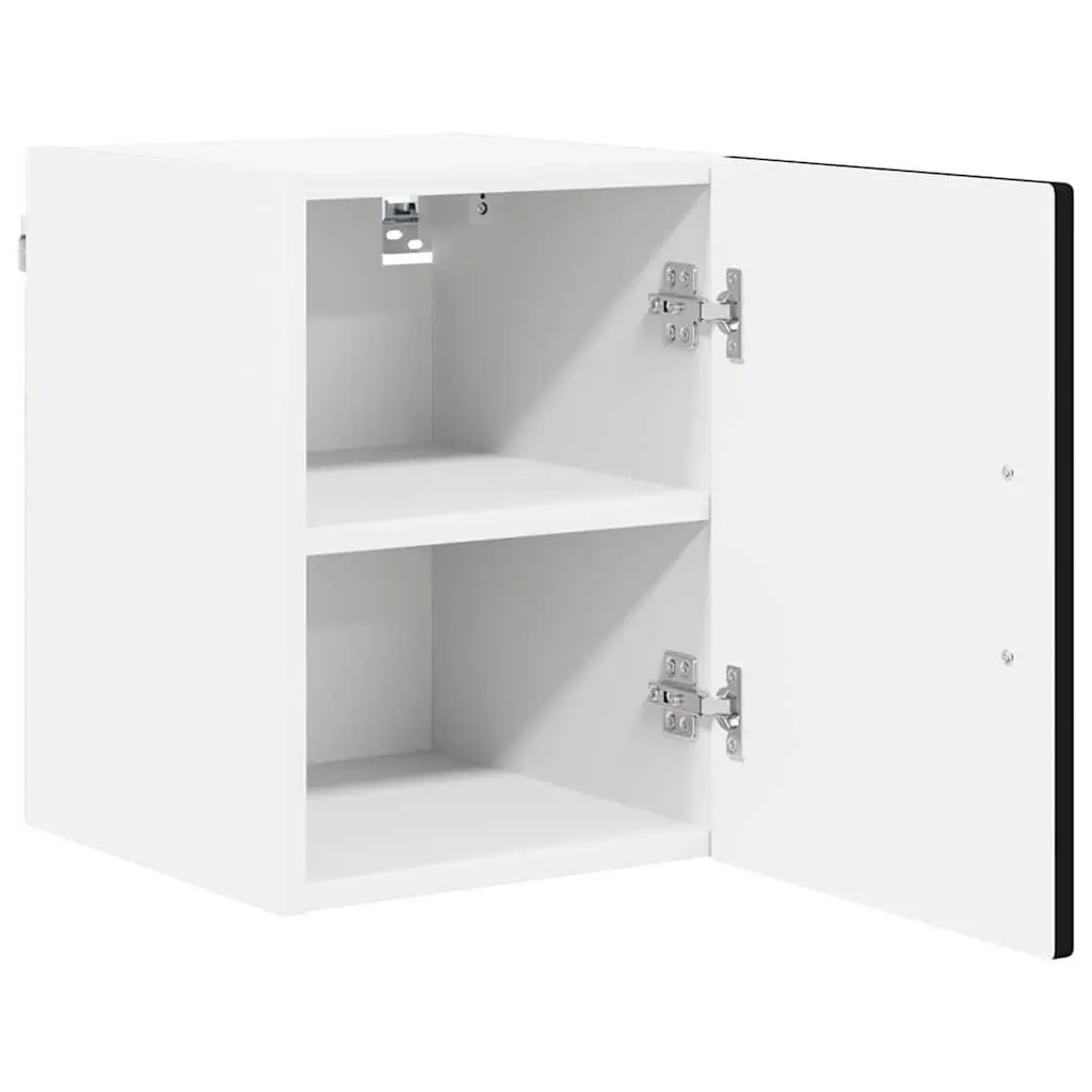 Kitchen Cabinet Wall-Mounted Black Engineered Wood 30x31x40cm
