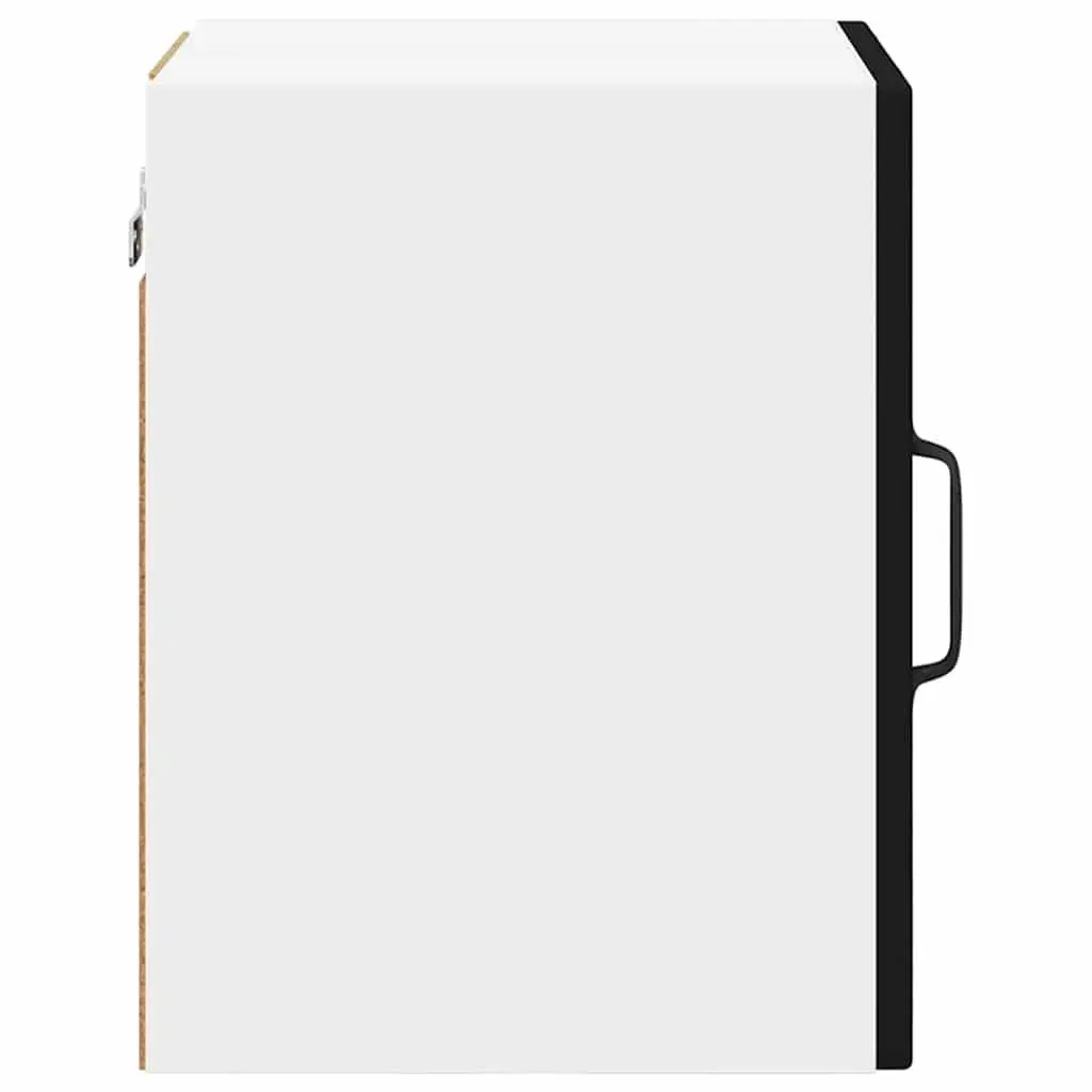 Kitchen Cabinet Wall-Mounted Black Engineered Wood 30x31x40cm