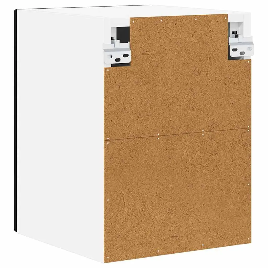 Kitchen Cabinet Wall-Mounted Black Engineered Wood 30x31x40cm