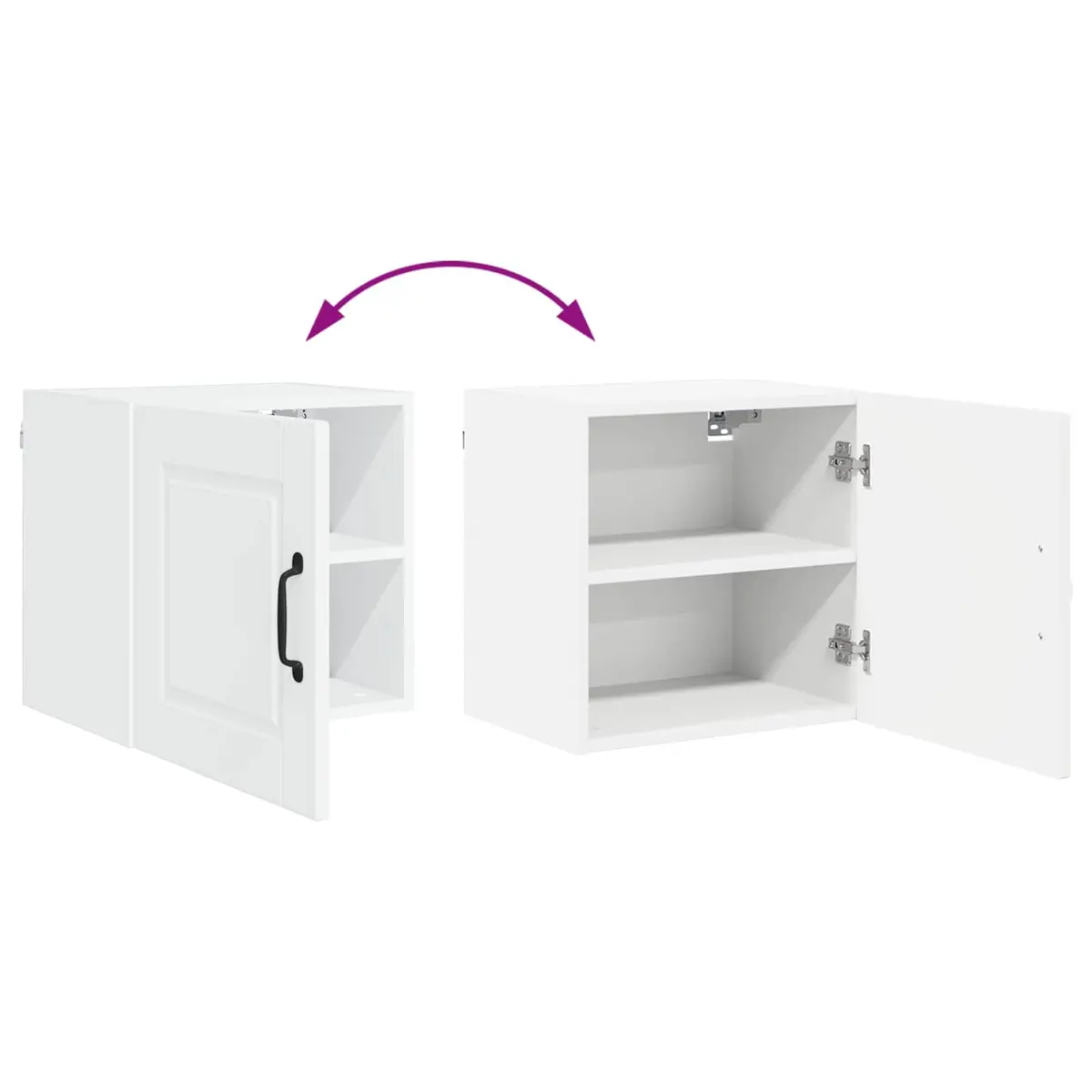 Wall Cabinet Modern White 40 x 31 x 40 cm Engineered Wood