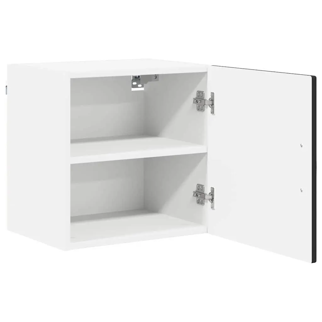 Wall Cabinet Kitchen Storage Black Engineered Wood 40x31x40 cm