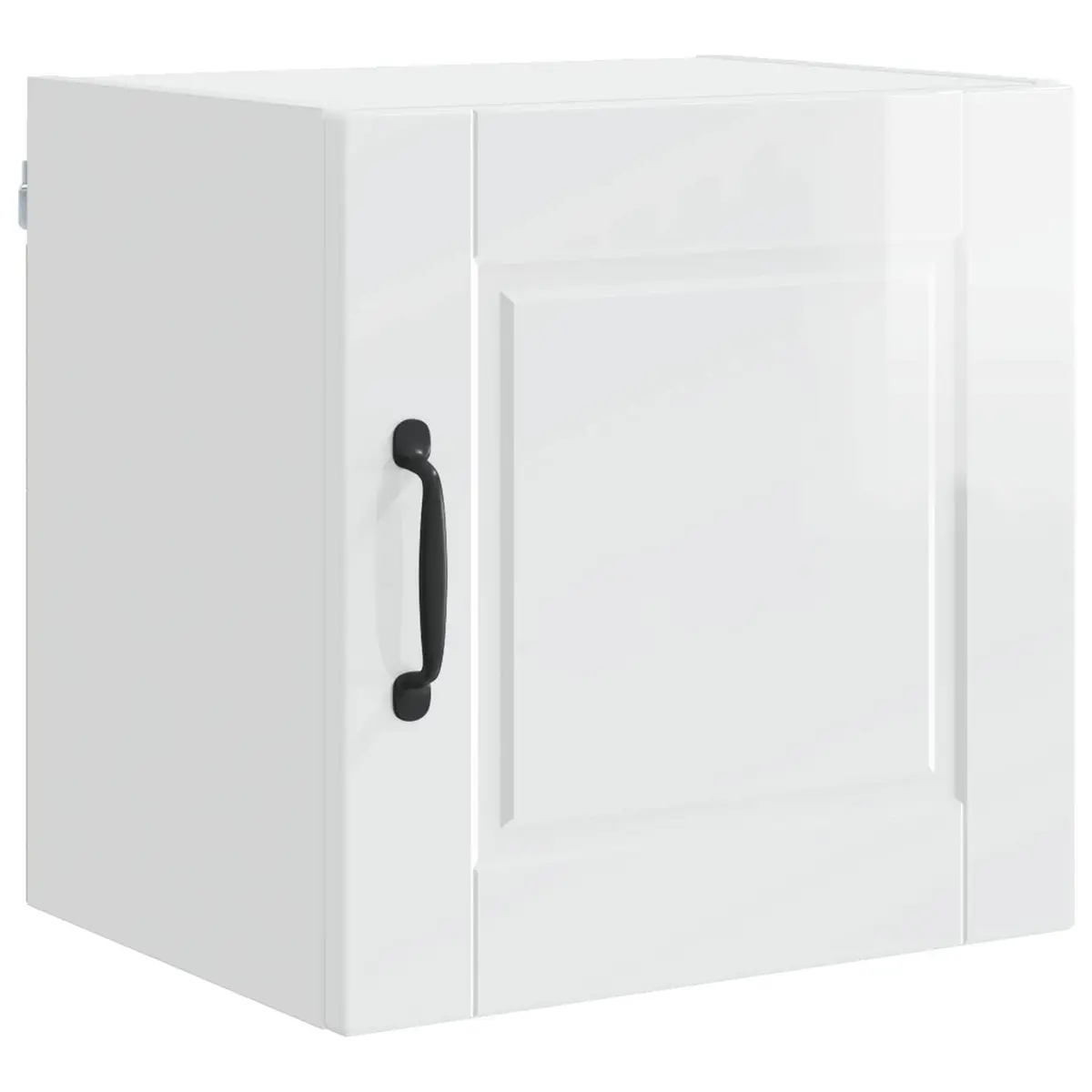 Wall Cabinet Kitchen Storage High Gloss White 40cm Shelves Compartments