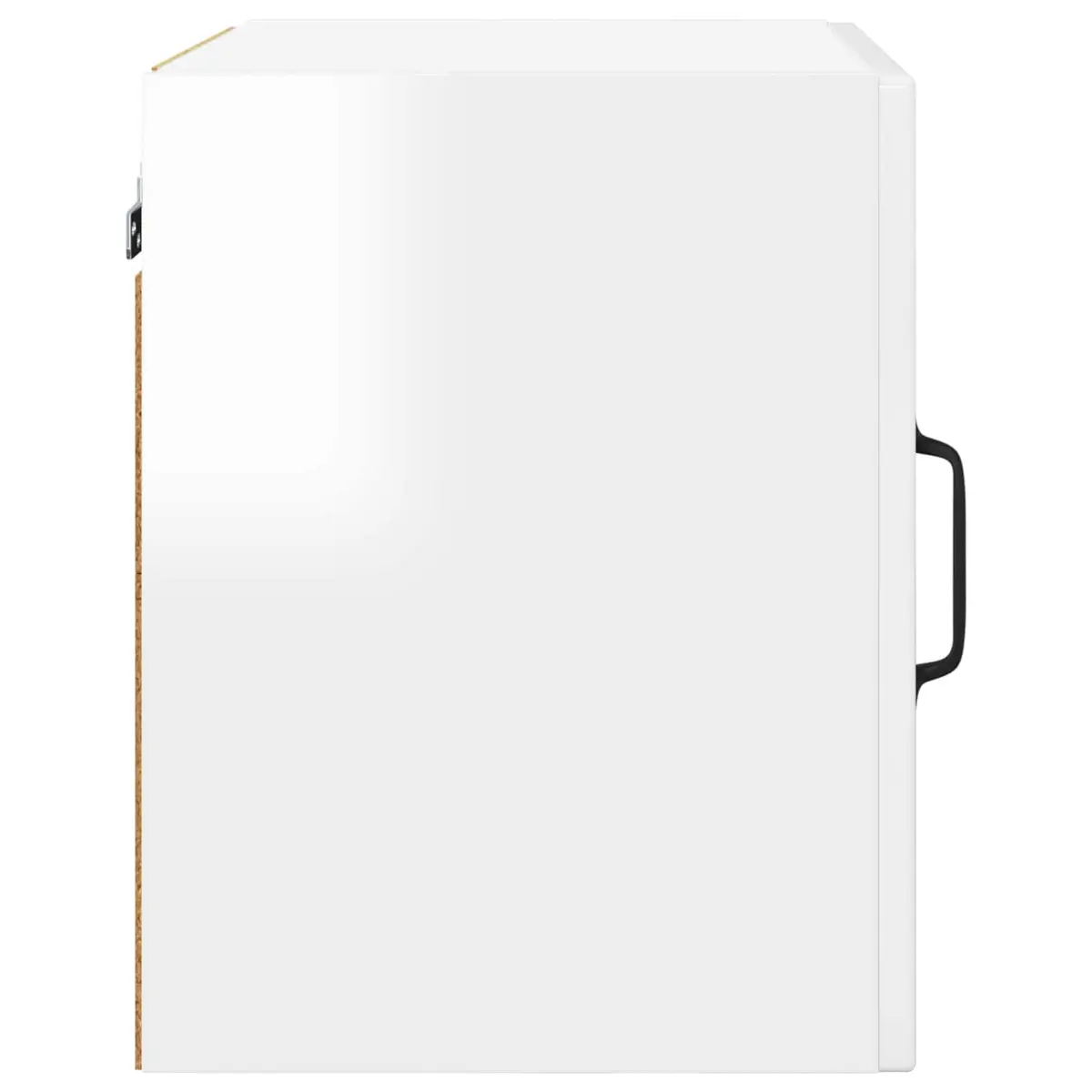 Wall Cabinet Kitchen Storage High Gloss White 40cm Shelves Compartments
