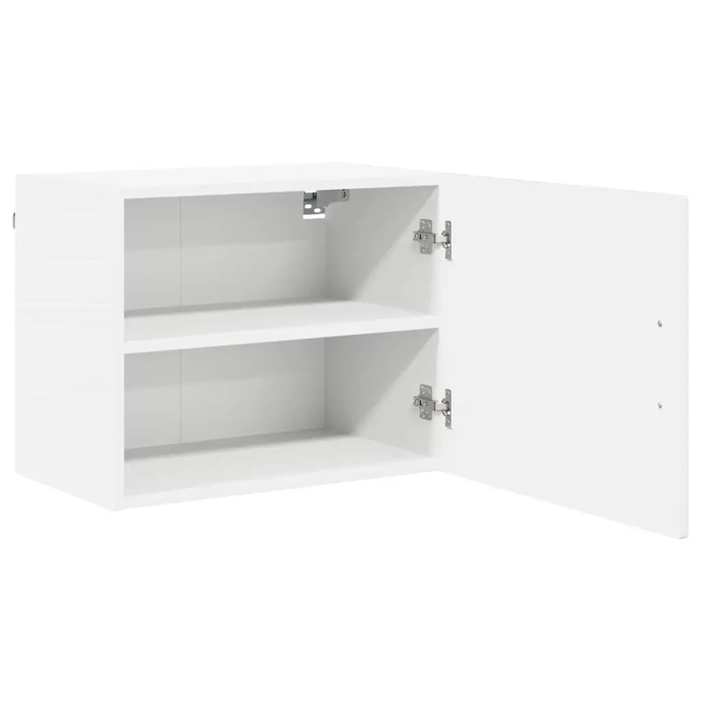 Wall Cabinet High Gloss White Engineered Wood 50 x 31 x 40 cm