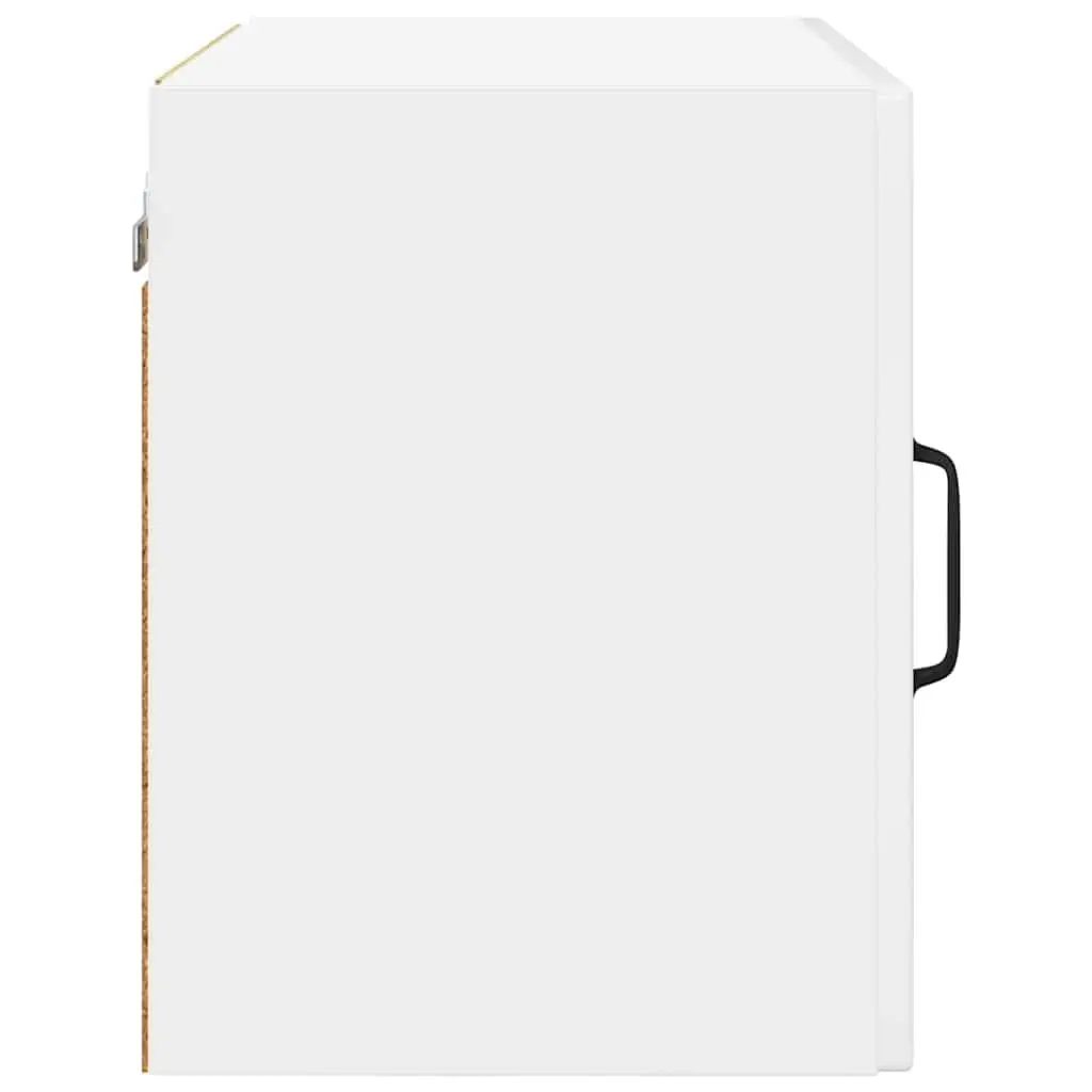 Wall Cabinet High Gloss White Engineered Wood 50 x 31 x 40 cm