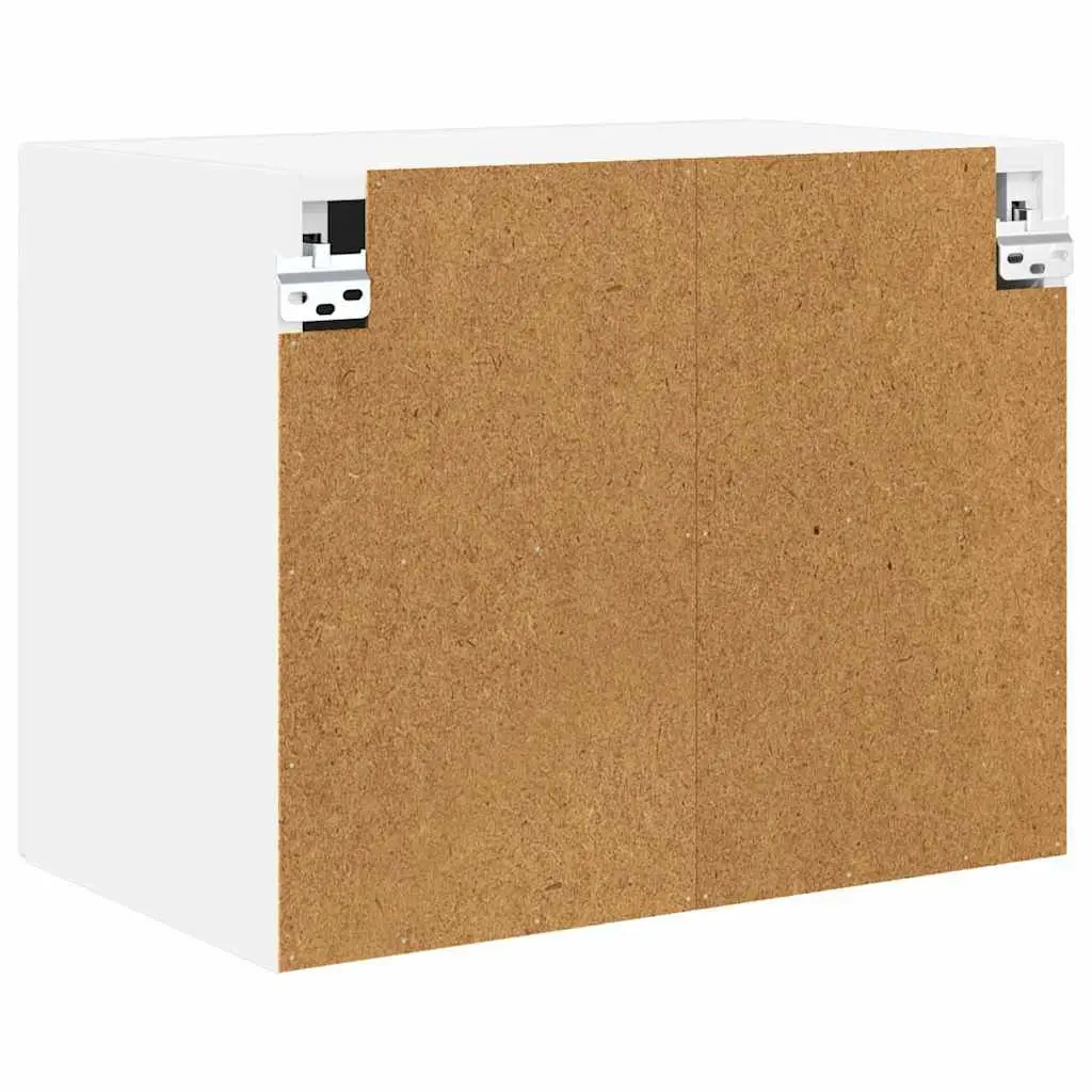 Wall Cabinet High Gloss White Engineered Wood 50 x 31 x 40 cm