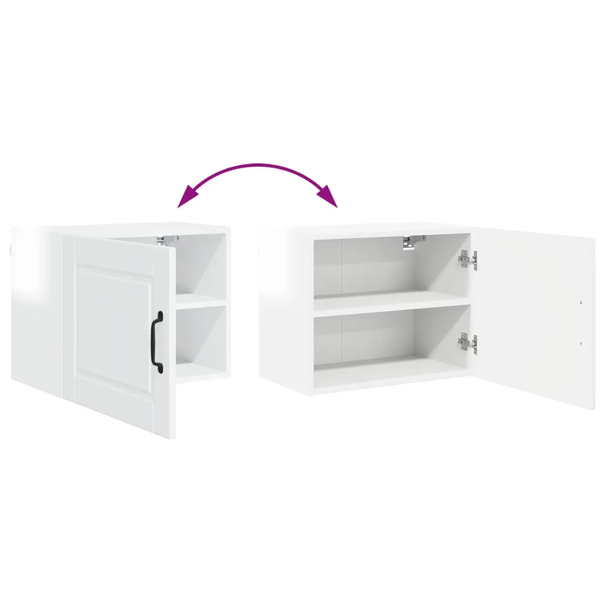 High Gloss White Wall Cabinets