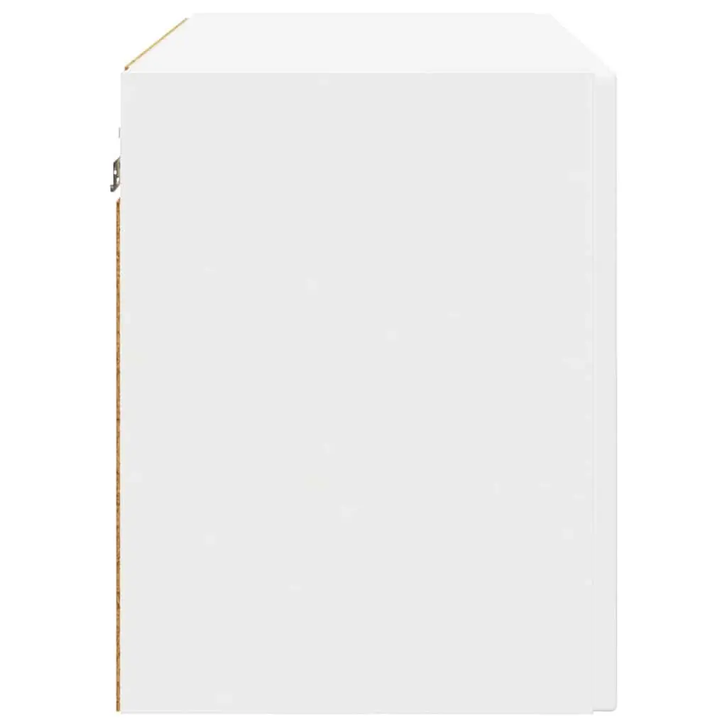 Wall Cabinet White Engineered Wood Kitchen Storage 60x31x40cm
