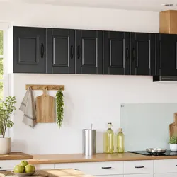 Your Stylish Black Wall Cabinet Set - 2pcs PORTO