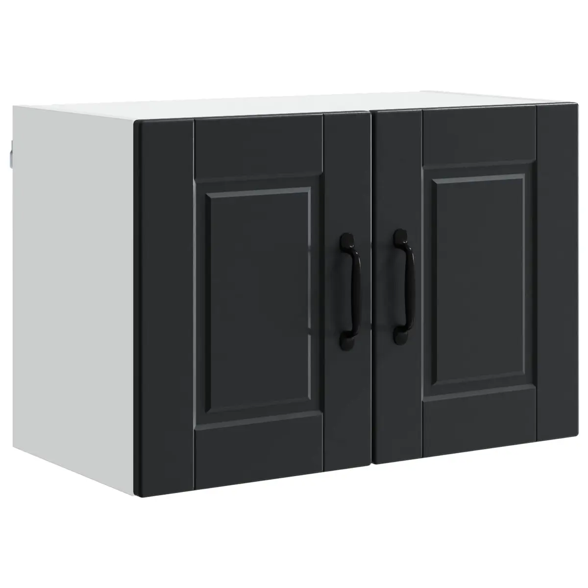 Wall Cabinet Black 2 Piece 60x31x40cm Engineered Wood