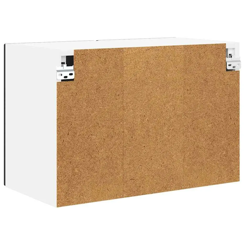 Wall Cabinet Black 2 Piece 60x31x40cm Engineered Wood