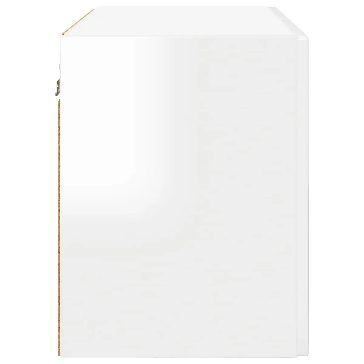 Wall Cabinet PORTO 60 x 31 x 40 cm High Gloss White Kitchen Storage Shelves