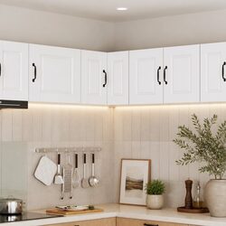 Create a Cozy Kitchen Space with This Corner Cabinet