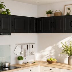 Your Kitchen's Best Friend: Black Corner Cabinet