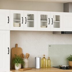 Friendly Storage Solution: White Glass Wall Cabinets 60x31x40cm