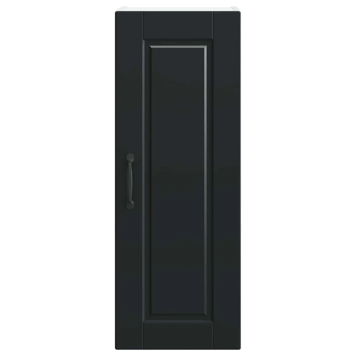 Wall Cabinet Kitchen Storage Black Engineered Wood 30x31x80cm