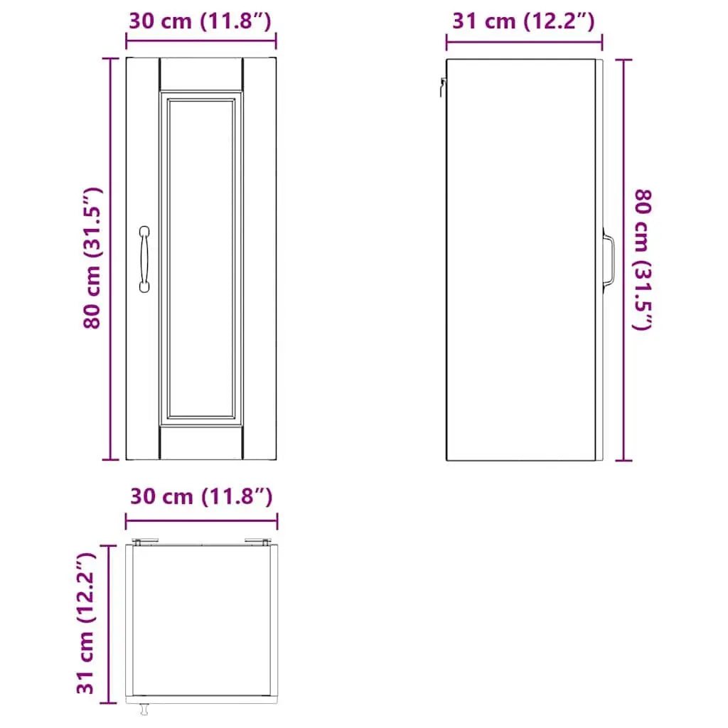 Wall-Mounted Storage Cabinet for Kitchens